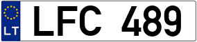 Truck License Plate